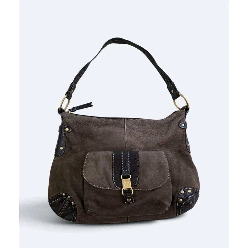 Vintage The Sak Nubuck Hobo Bag Y2K Soft Crinkly Brown Boho Shoulder Bag